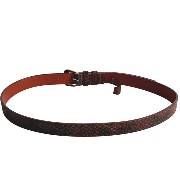 Karl Marc John leather snake skin belt size small main image 7